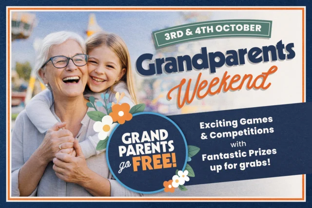 Grandparents go FREE this weekend!🚨

Mark your calendars for October 3rd and October 4th, 2026, and treat your superhero grandparents to the ultimate family day out at Twinlakes Park FREE this Grandparents weekend!👀

www.twinlakespark.co.uk