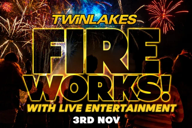 Our spectacular fire work event is fast approaching! ✨

We're just finalising this years entertainment line up - what would you like to see included?👀

Let us know down below!⬇️

There's still some £10 tickets left - book yours online now!🤩

www.twinlakespark.co.uk
